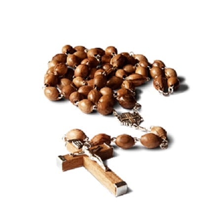Różaniec z krzyżem Jerozolimskim