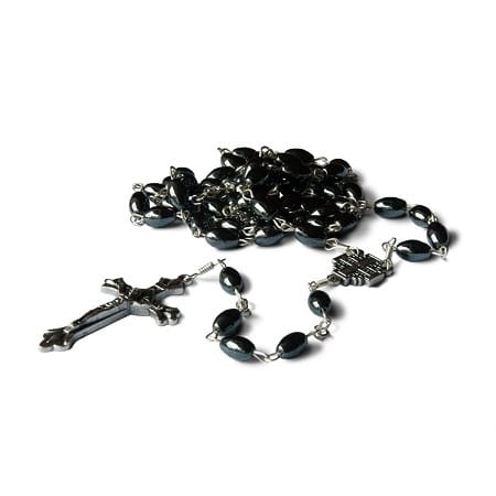 Różaniec z hematytu