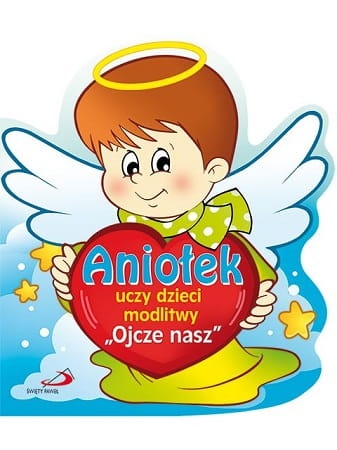 Aniołek uczy dzieci modlitwy Ojcze Nasz