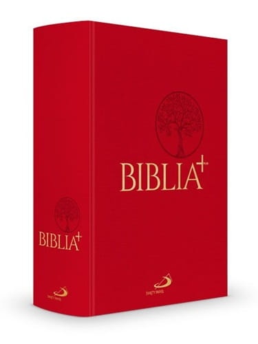 Biblia Plus - płótno czerwona