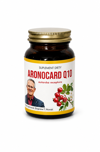ZAPOWIEDŹ - ARONOCARD Q10 - suplement diety Zbigniew T. Nowak - 60 kapsułek