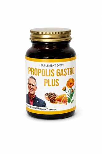ZAPOWIEDŹ - PROPOLIS GASTRO PLUS - suplement diety Zbigniew T. Nowak - 60 kapsułek